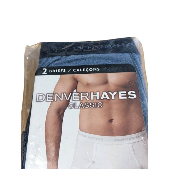 Denver Hayes Mens Classic Briefs 2 Pack Size Medium NEW in Package Blue - Picture 4 of 4